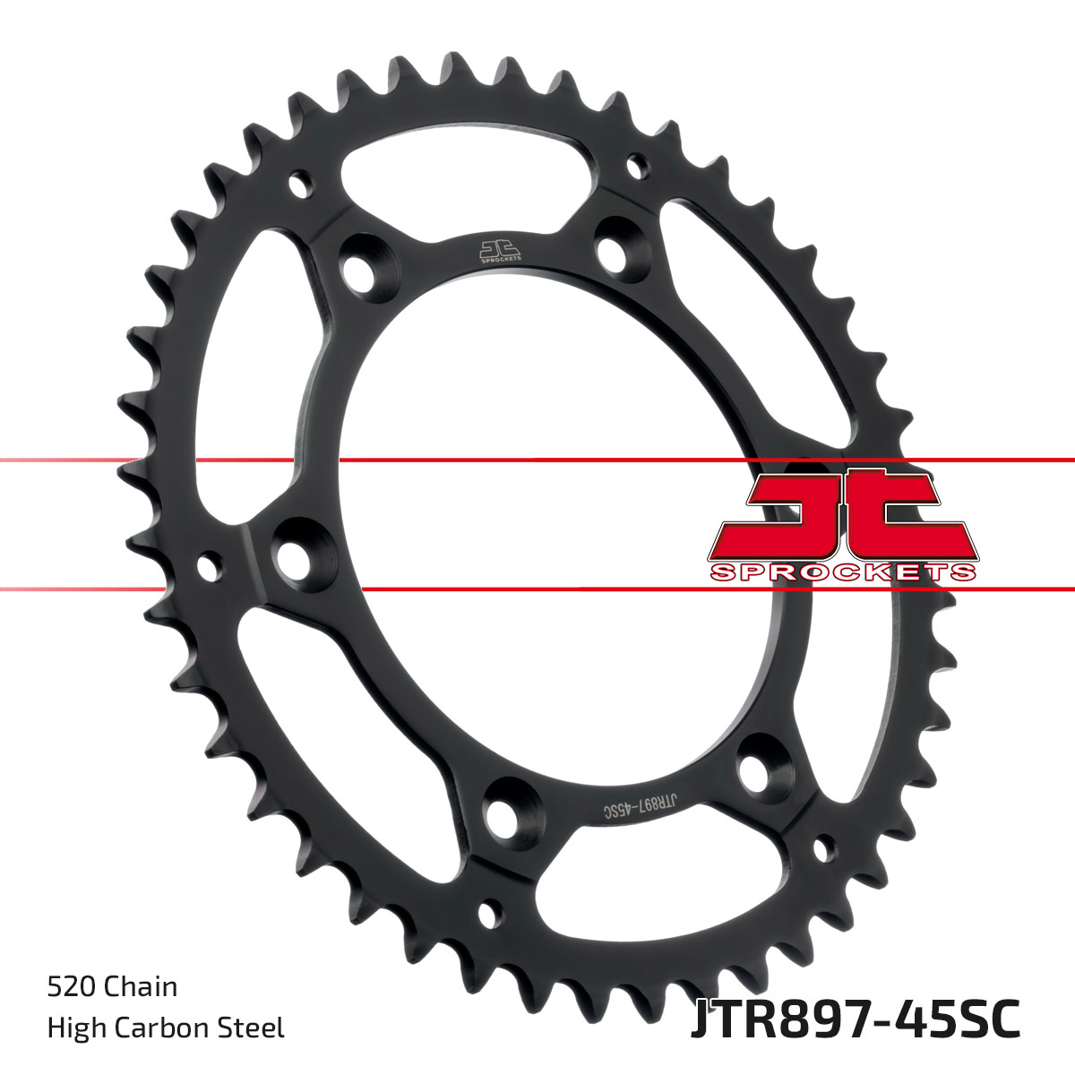 JT Rear Sprocket KTM 450 SMR 21-22, 690 Enduro R 08-18, 790 Adventure 19-20 (Self Cleaning) (897-45)
