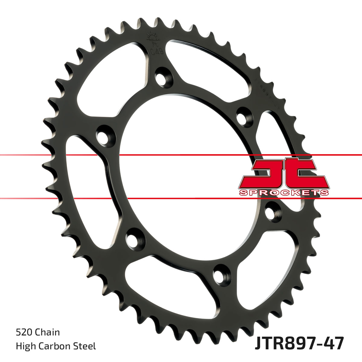 JT Rear Sprocket Husqvarna 350 FX 23, 350 FX Heritage 23 (897-47)