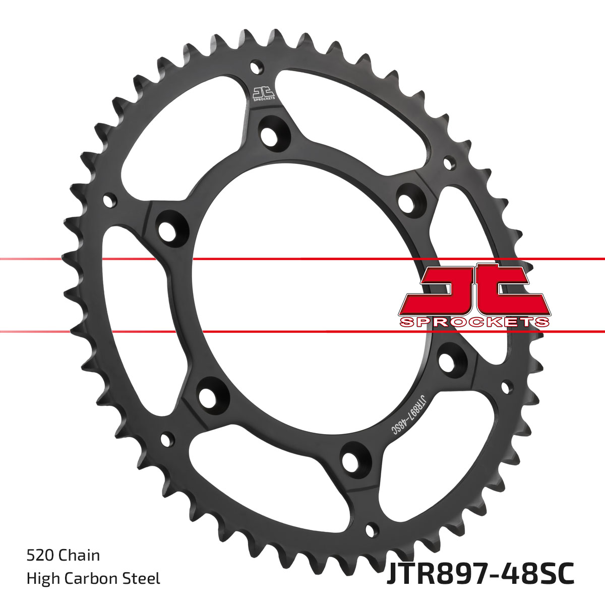 JT Rear Sprocket Husqvarna 150 TEi 20-23,450 FX 17-22, 450 XC-F 16-22, 450 XCF-W 23 (Self Cleaning) (897-48)