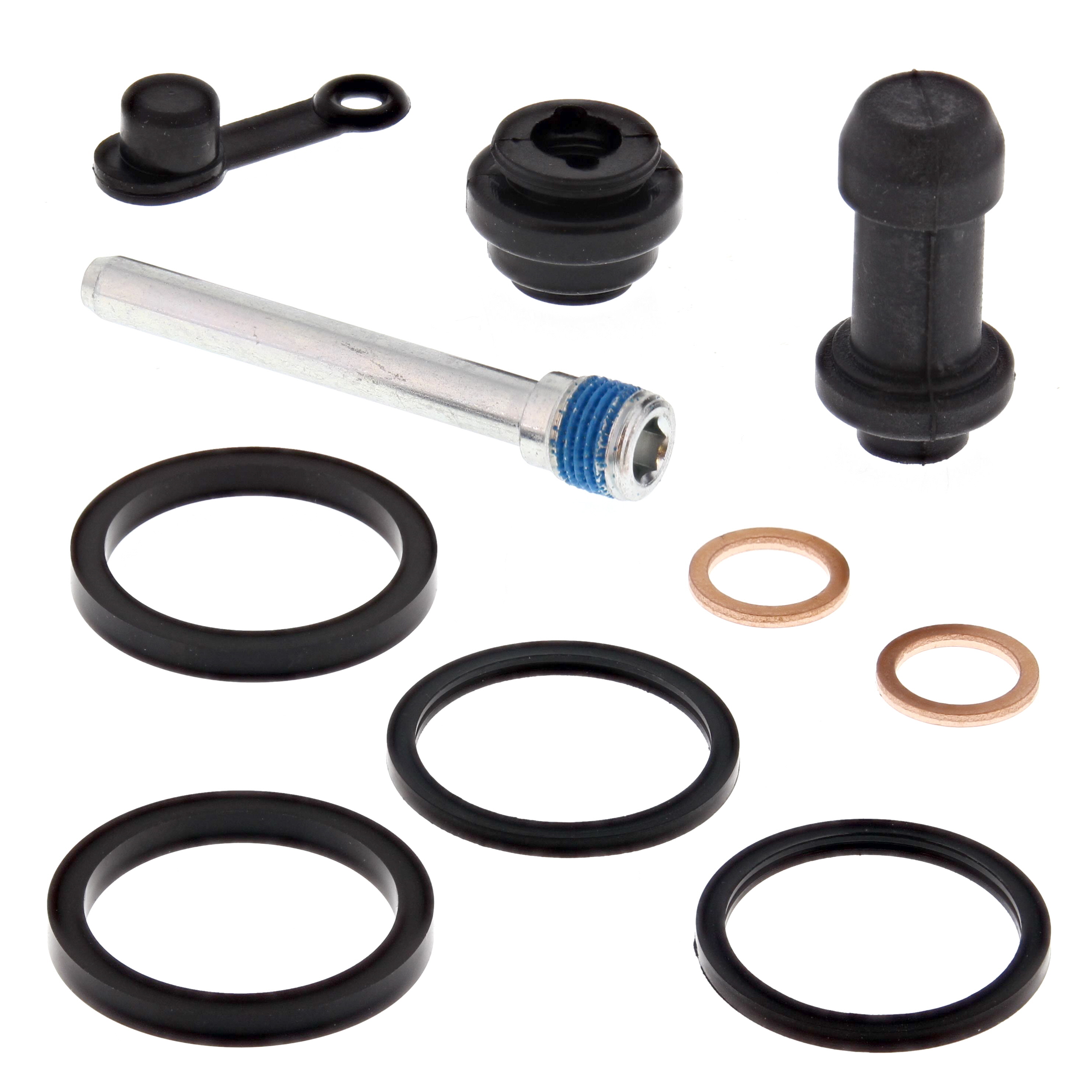 WRP Caliper Rebuild Kit Front Honda CB300F 15-18, CBR250R 11-13, CBR300R 15-19, VF750C 94-03, VF750C2 97-02, VF750CD 95-96, VT750C 04-20, VT750C2 10-22, VT750CA 04-14, VT750RS 10-13, VTX1300 05-09, VTX1300R 05-09, Suzuki AN650 Burgman 03-12, VL1500 I