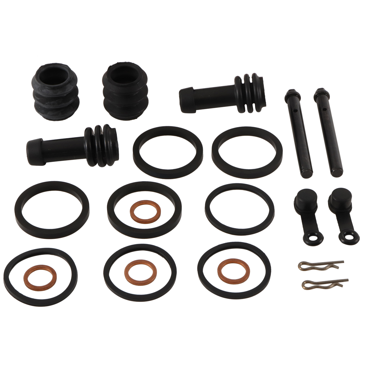 WRP Caliper Rebuild Kit Front Kawasaki ER-6N 09-10, EX 650R 09-16, EX 650R ABS 13-16, KLE650 VERSYS 09-14, VN1500G NOMAD 99-01, VN1500L NOMAD FI 00-04, Suzuki DL650 07-11, DL650 ABS 07-22, DL650 XT ABS 17-22, GSXS750 2016, SFV650 09-15, SV650 2017, S