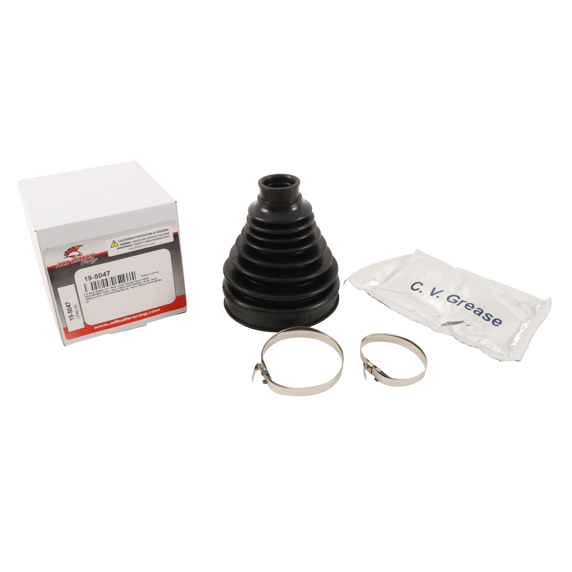WRP CV Boot Repair Kit - Front, Inner Honda Pioneer 1000 Limited 17-19, Pioneer 1000-5 Limited 17-21, Talon 1000R SXS1000S2R 19-21, Talon 1000X SXS1000S2X 19-21, Talon 1000X-4 FOX LIVE SXS1000S4D 20-21, Talon 1000X-4 SXS1000S4 20-21, Polaris RZR Turb