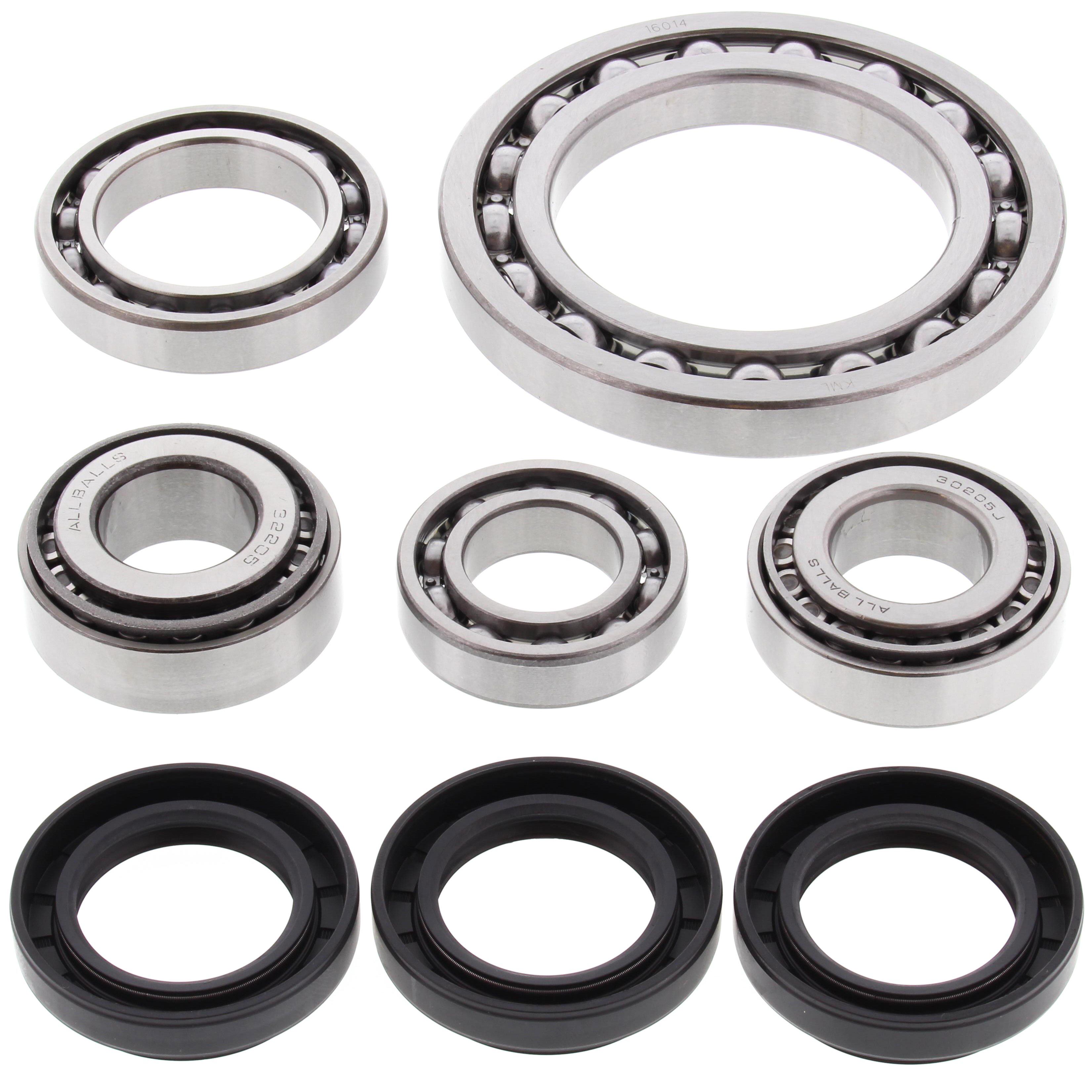WRP Differential Bearing and Seal Kit Front Arctic Cat 250 4x4 01-02, 300 4x4 98-01, 400 4x4 98-00, 400 4x4 w/MT 2001, 454 4x4 96-98, 500 4x4 98-99, 500 4x4 w/AT 00-01, 500 4x4 w/MT 00-01, Suzuki LT-4WD 250 Quad Runner 87-98, LT-A500F Quad Master Aut