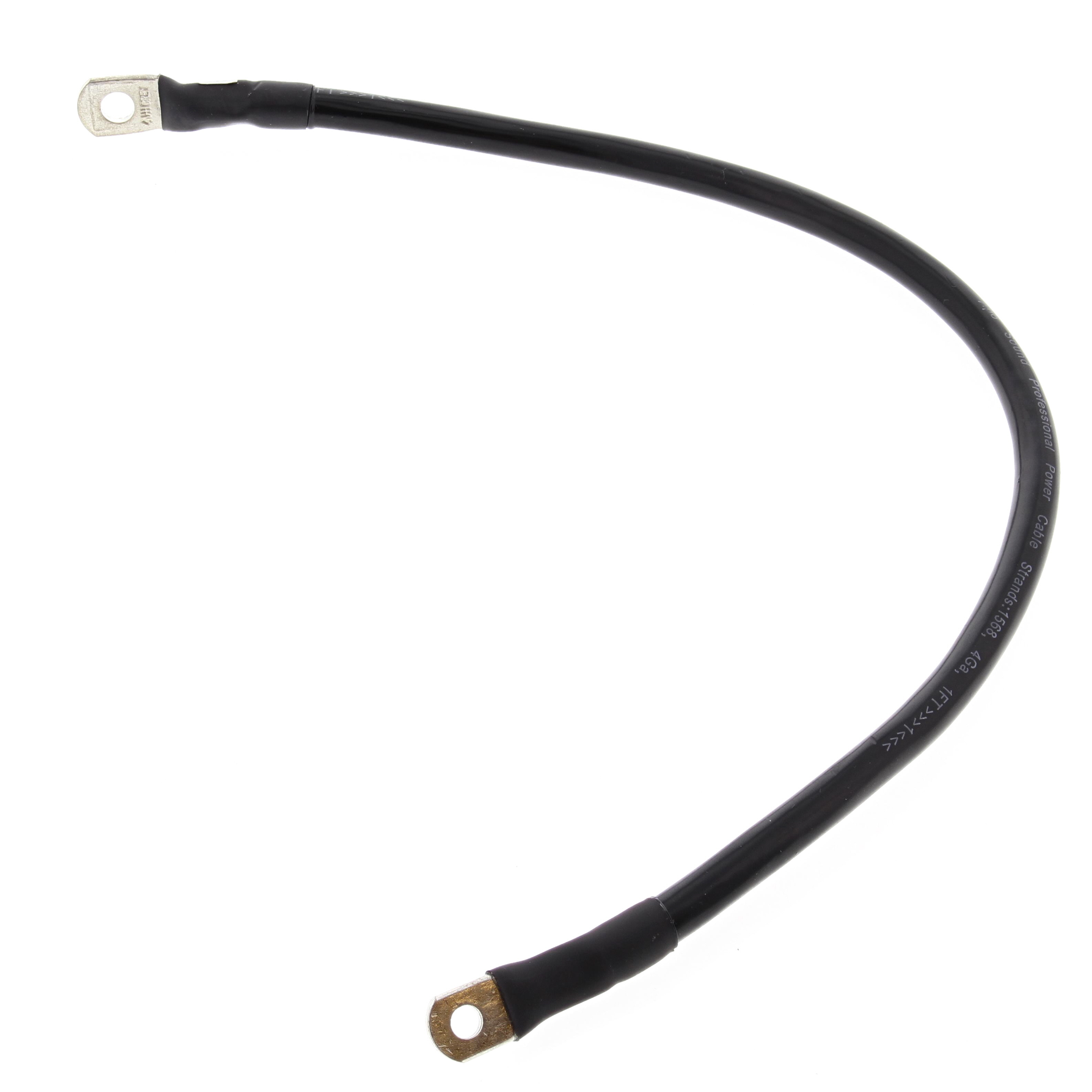 WRP 19" BLACK CABLE WITH 1/4" & 5/16" LUG TERMINAL
