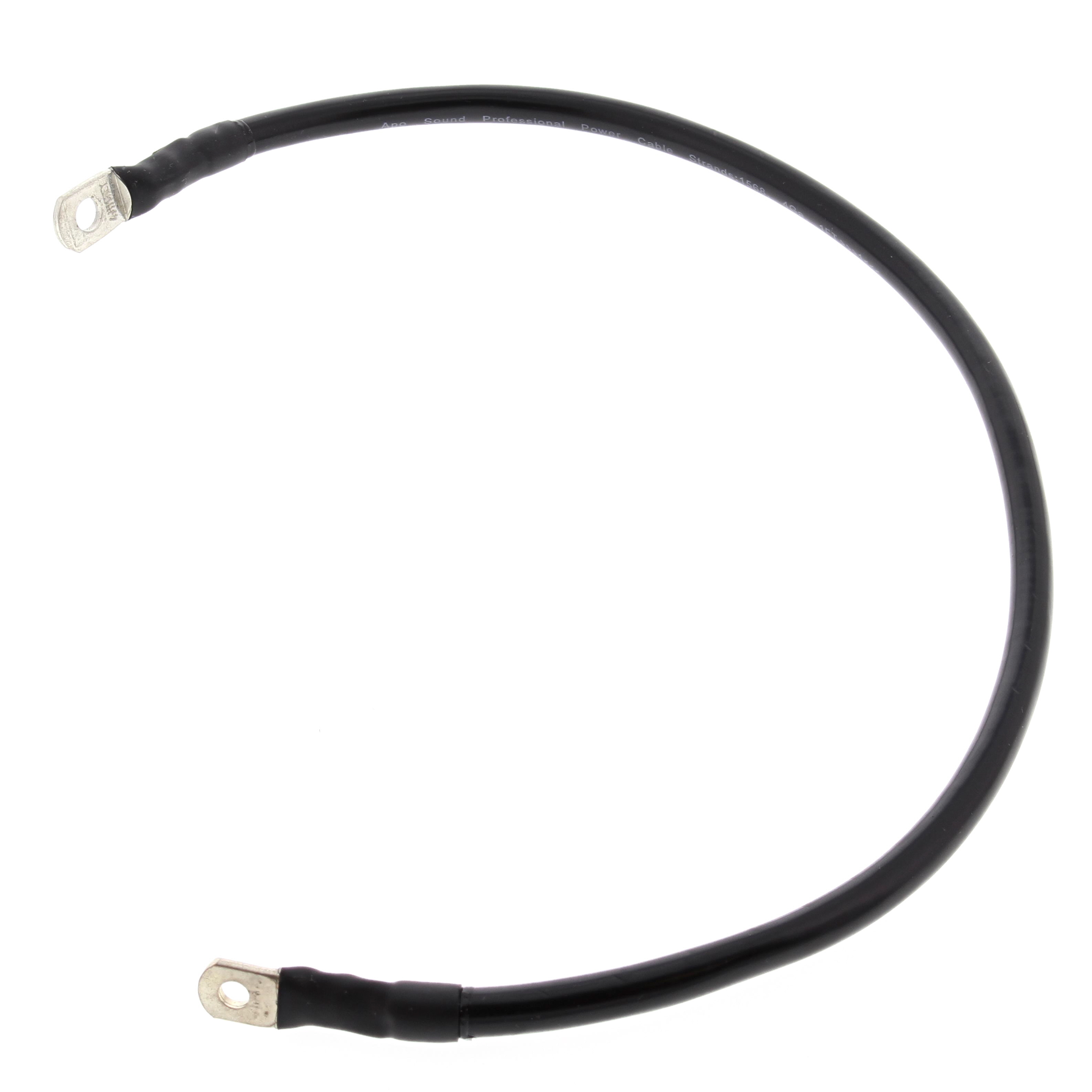 WRP 23" BLACK CABLE WITH 1/4" & 5/16" LUG TERMINAL