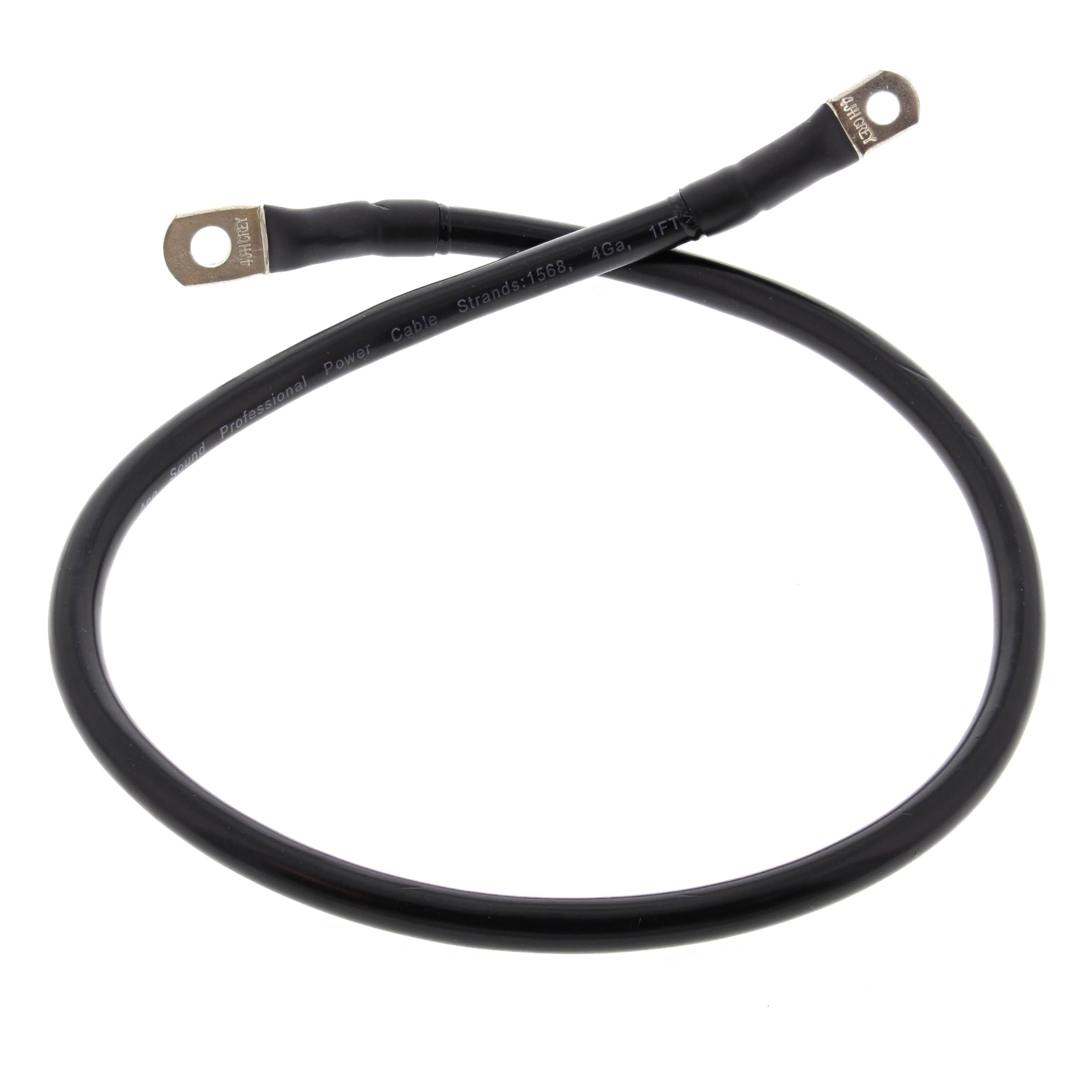 WRP 27" BLACK CABLE WITH 1/4" & 5/16" LUG TERMINAL