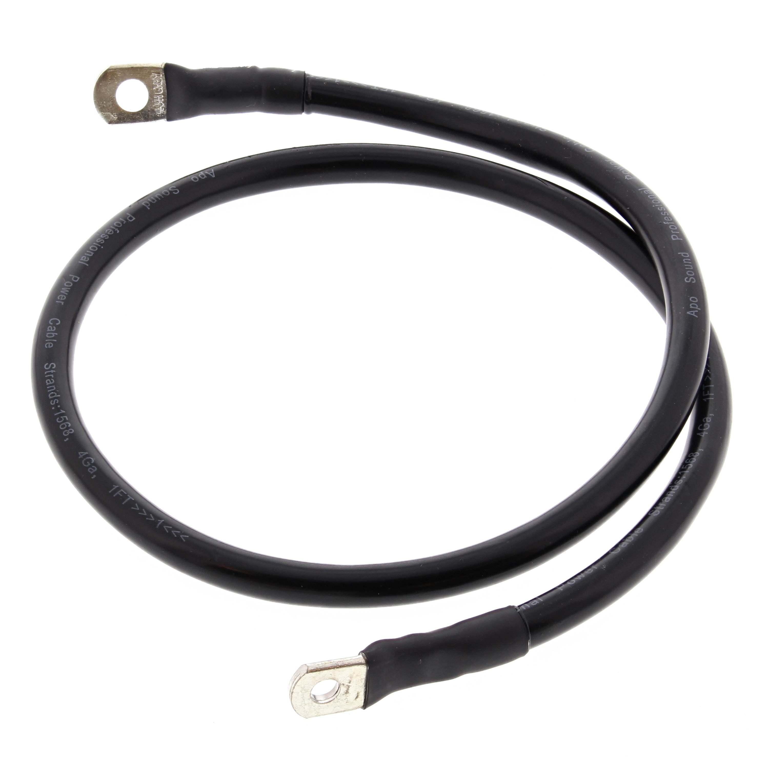 WRP 32" BLACK CABLE WITH 1/4" & 5/16" LUG TERMINAL