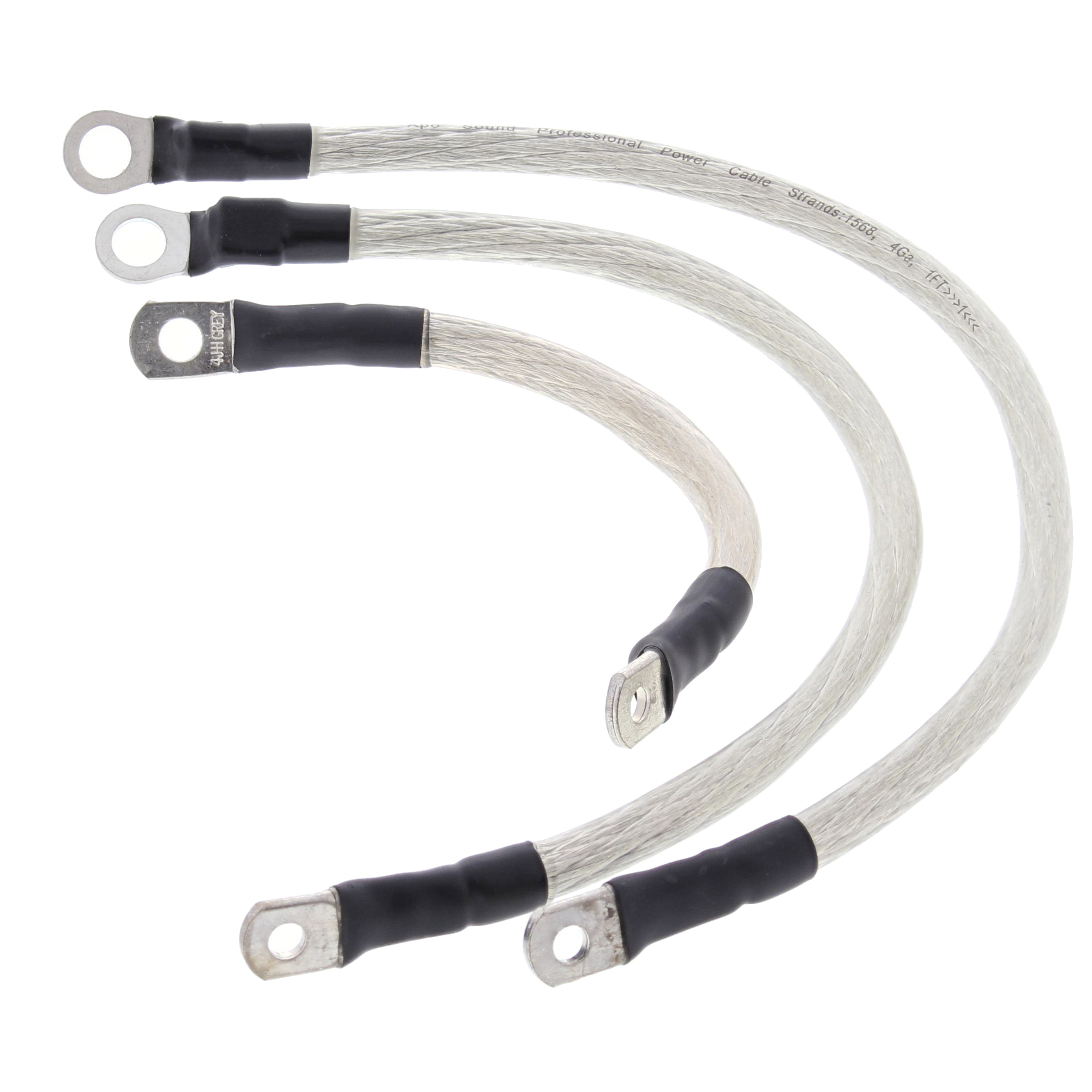 WRP Battery Cable Kit Clear Harley FLST Heritage Softail 86-88, FXST Softail 84-88, FXSTC Softail Custom 86-88