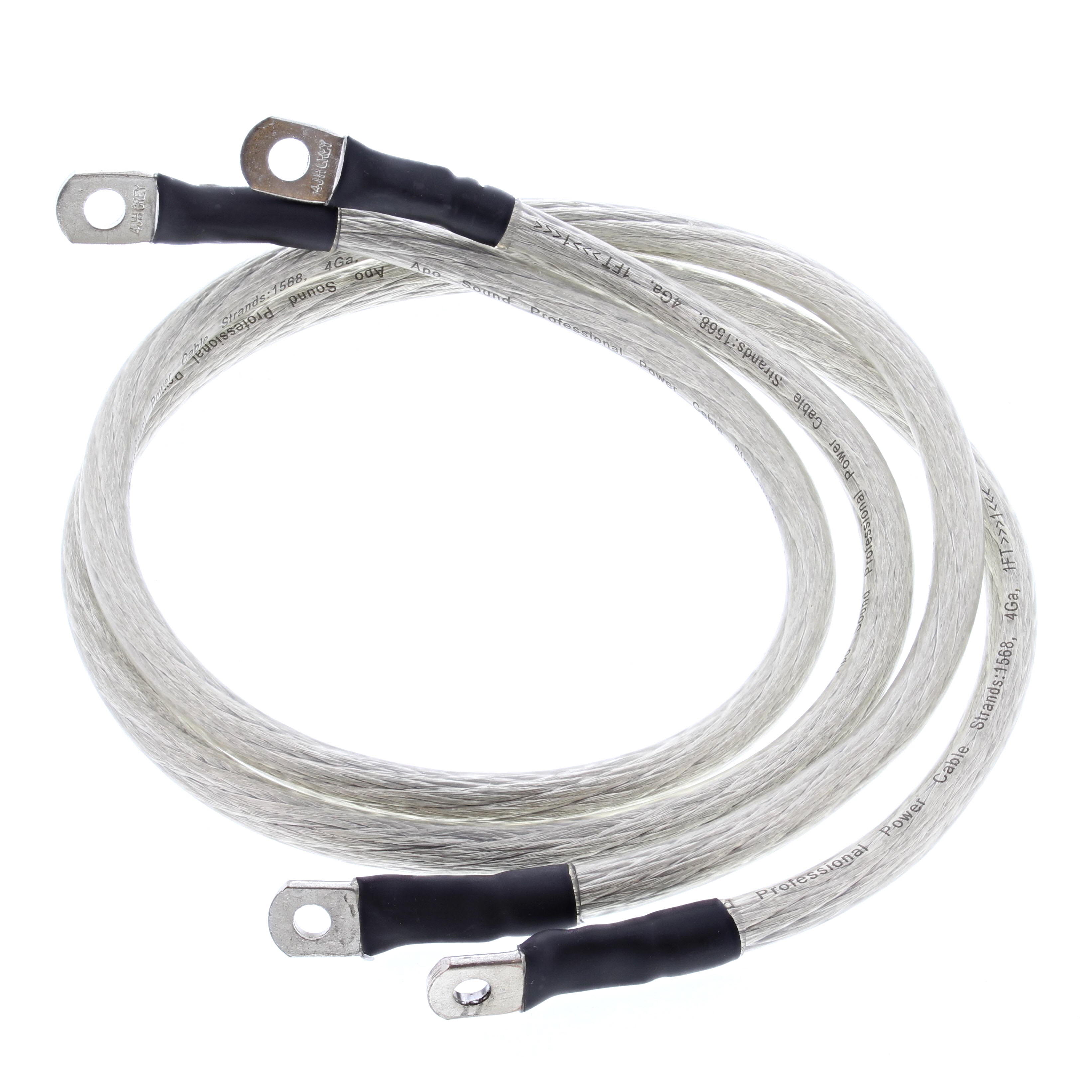 WRP Battery Cable Kit Clear Harley FLHS Electra Glide Sport 89-92, FLHTC Electra Glide Classic 89-92, FLHTCU Electra Glide Ultra Classic 89-92, FLTC Tour Glide Classic 89-92, FLTCU Tour Glide Ultra Classic 89-92