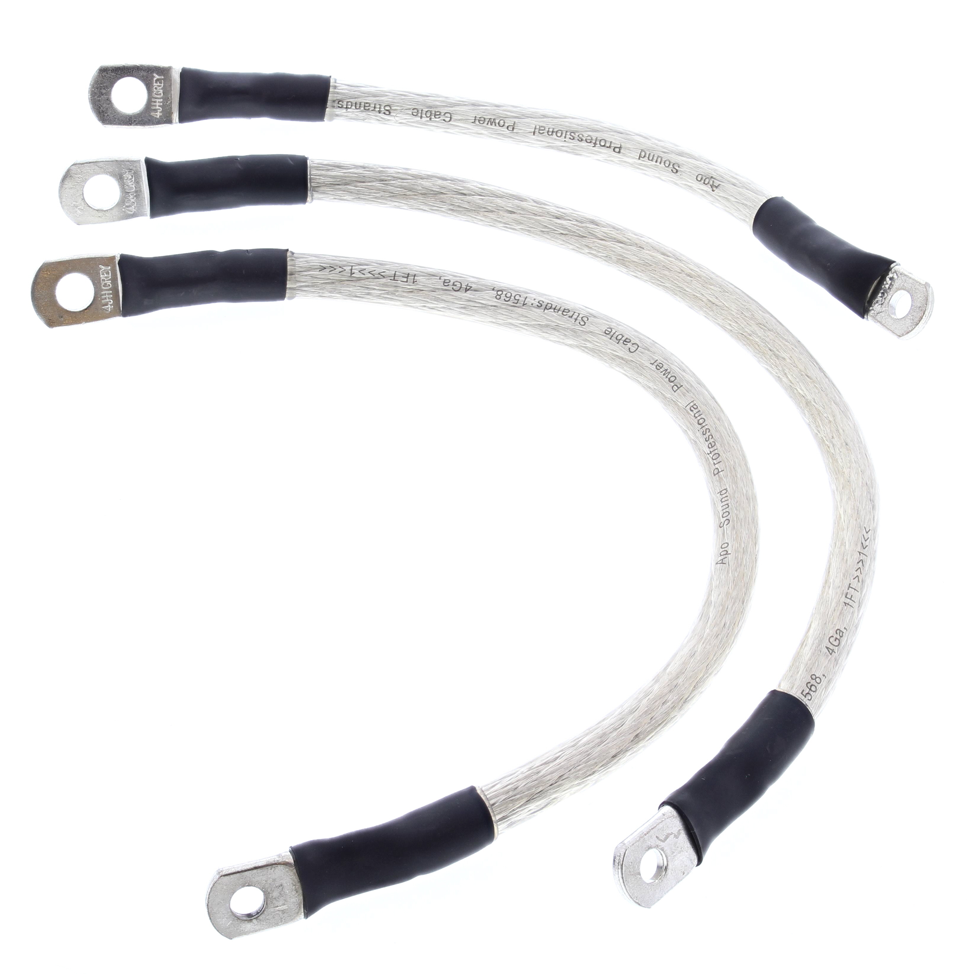 WRP Battery Cable Kit Clear Harley FLHP Police Road King 2007, FLHPE Police Road King 2007, FLHPEI Police Road King 2003, FLHPI Police Electra Glide STD 2003, FLHR Road King 94-98, FLHR Road King 00-06, FLHR Road King 07-08, FLHR Road King Classic 19