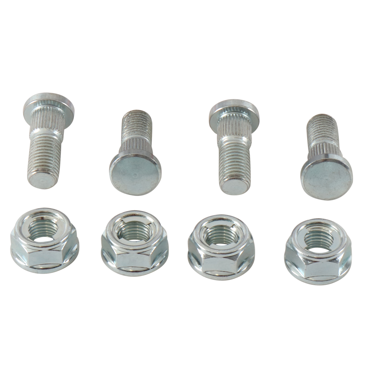 WRP Wheel Stud and Nut Kit Front Kawasaki KLF220 Bayou 88-02, KLF250 Bayou 03-11, KLF300B Bayou 88-05, KLF300C Bayou 4x4 89-05, KLF400 Bayou 93-99, KVF300A Prairie 4x4 99-02, KVF300B Prairie 2x4 99-02, KVF400A Prairie 4x4 97-98, KVF400B Prairie 1998,