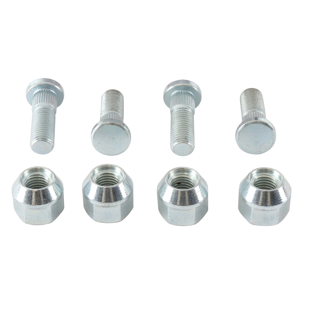 WRP Wheel Stud and Nut Kit Front Suzuki LTA-450 X King Quad 2007, LT-A500X 09-15, LT-A500XP POWER STEERING 11-18, LTA-700 X King Quad 05-07, LTA-750 X King Quad 08-18, LTA-750 XP King Quad Power Steering 09-18, LT-F250 Ozark 02-14, Arctic Cat 400 DVX