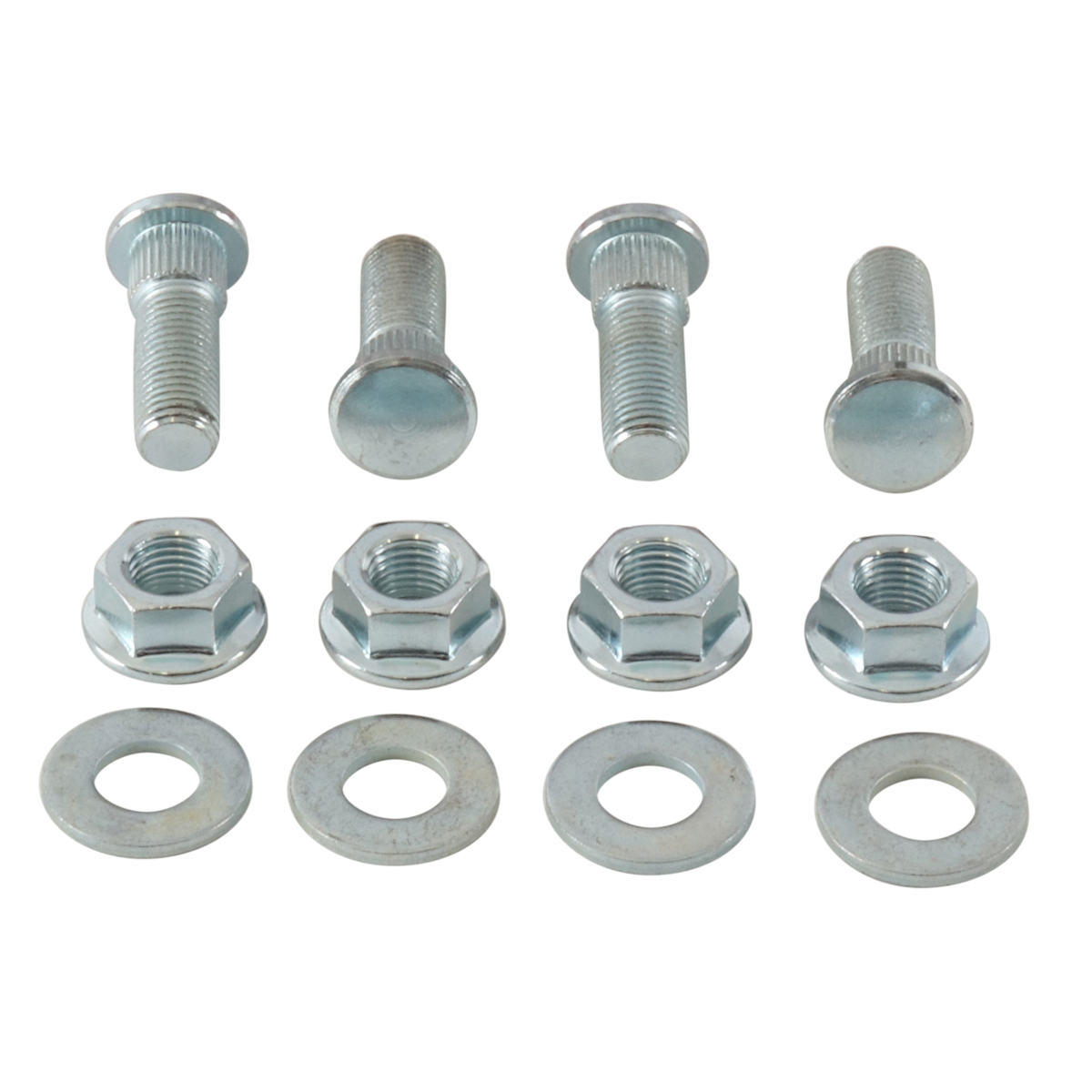 WRP Wheel Stud and Nut Kit Front Polaris Ranger 2x4 500 05-08, Ranger 4x4 500 05-06, Ranger 4x4 500 EFI 06-08, Ranger 4x4 700 2005, Ranger 6x6 500 2005, Ranger EV 4x4 2010, Ranger TM 700 05-06, Wheel Stud and Nut Kit Rear Polaris Ranger 2x4 500 05-08