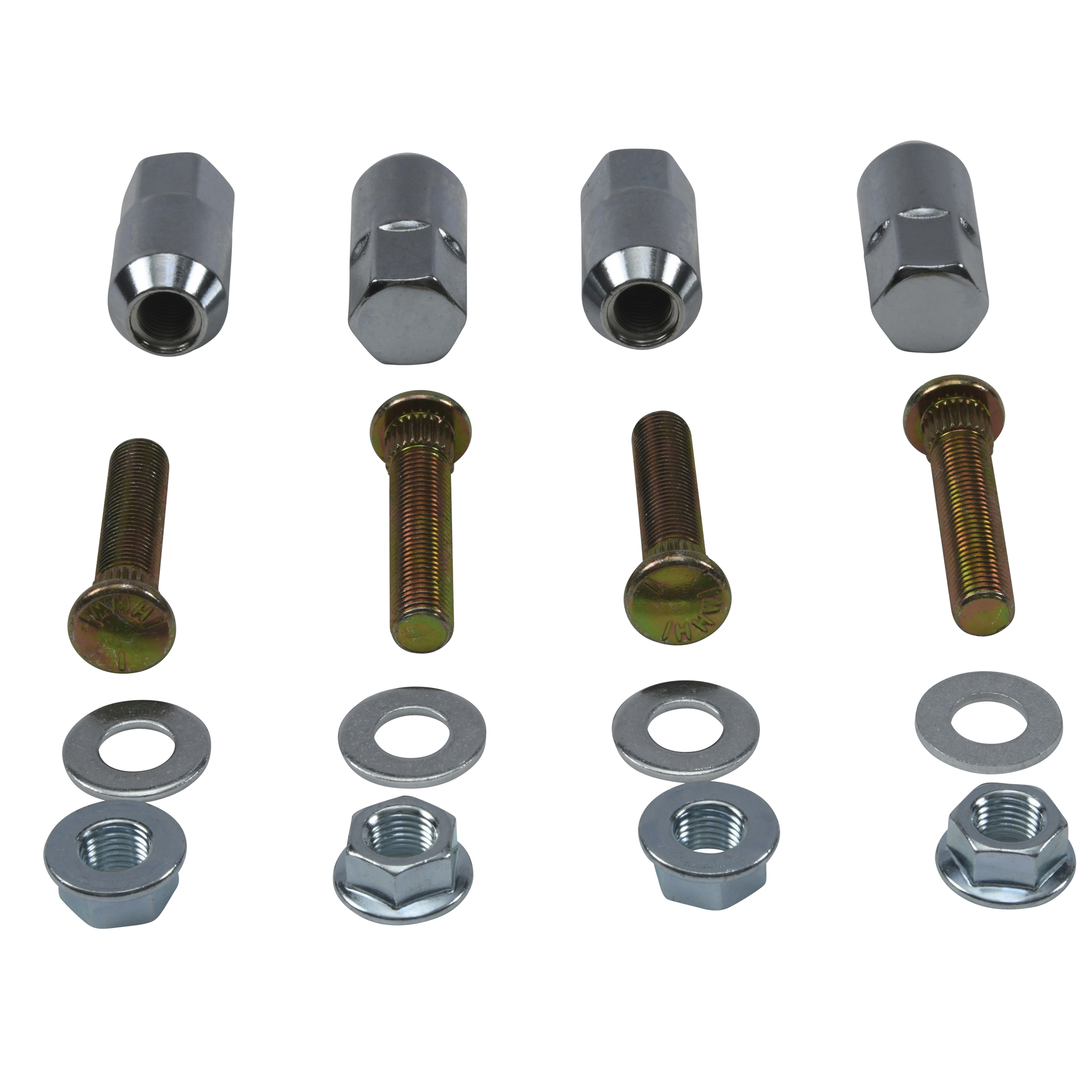 WRP Wheel Stud and Nut Kit Front Polaris Ranger 4x4 700 2009, Ranger 4x4 800 EFI 10-13, Ranger 4x4 800 EFI Crew 10-12, Ranger XP 800 2012, RZR 570 EFI 16-17