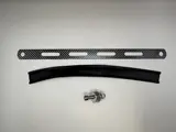 Exhaust Clamp/ Strap Stainless Steel 330mm Carbon Look with Rubber
