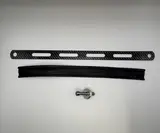 Exhaust Clamp/ Strap Stainless Steel 350mm Carbon Look with Rubber