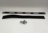 Exhaust Clamp/ Strap Stainless Steel 350mm Carbon Look with Rubber