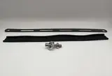 Exhaust Clamp/ Strap Stainless Steel 360mm Carbon Look with Rubber