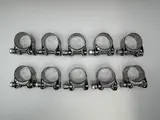 Mikalor Exhaust Clamps 29-31mm Stainless Steel With Zinc Bolt