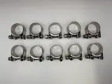 Mikalor Exhaust Clamps 31-34mm All Stainless Steel inc Bolt