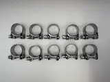 Mikalor Exhaust Clamps 31-34mm Stainless Steel With Zinc Bolt