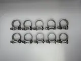 Mikalor Exhaust Clamps 34-37mm All Stainless Steel inc Bolt