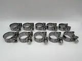 Mikalor Exhaust Clamps 34-37mm Stainless Steel With Zinc Bolt