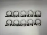 Mikalor Exhaust Clamps 37-40mm All Stainless Steel inc Bolt