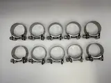 Mikalor Exhaust Clamps 43-47mm All Stainless Steel inc Bolt