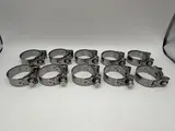 Mikalor Exhaust Clamps 43-47mm Stainless Steel With Zinc Bolt