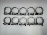 Mikalor Exhaust Clamps 51-55mm All Stainless Steel inc Bolt