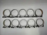 Mikalor Exhaust Clamps 59-63mm All Stainless Steel inc Bolt