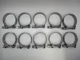 Mikalor Exhaust Clamps 63-68mm Stainless Steel With Zinc Bolt