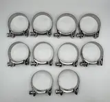 Mikalor Exhaust Clamps 68-73mm All Stainless Steel inc Bolt