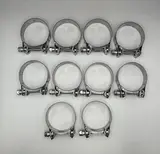 Mikalor Exhaust Clamps 68-73mm Stainless Steel With Zinc Bolt