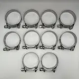 Mikalor Exhaust Clamps 73-79mm Stainless Steel With Zinc Bolt