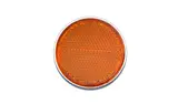 Hendler Reflector Orange Round Bolt-on Chrome Rim OD 60mm E-Marked